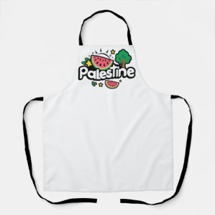 Tablier Parole palestinienne mignonne entourée de pastèque