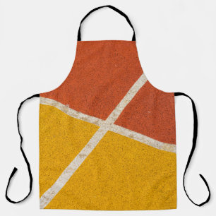 Tablier Parquet jaune et orange