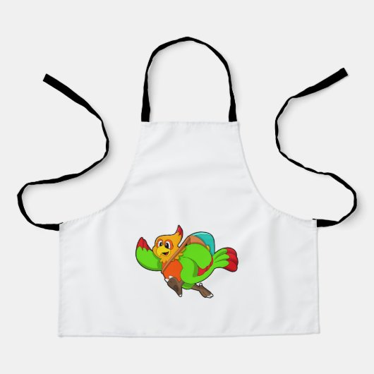 Tablier Parrot as Hiker (Recto)