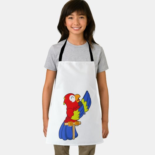 Tablier Parrot en chanteur avec microphone (Insitu)