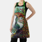 Tablier Parrot floral vert amusant Cool Apron (Insitu)