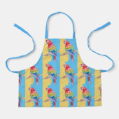 Tablier Parrot Macaw Pastel Blue Bird Birthday Boys Childr (Recto)