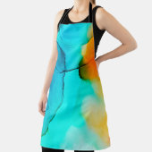 Tablier Partie de peinture à l'encre d'alcool, macro photo (Insitu)