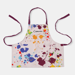 Tablier Partie de peinture Couleurs éclaboussures