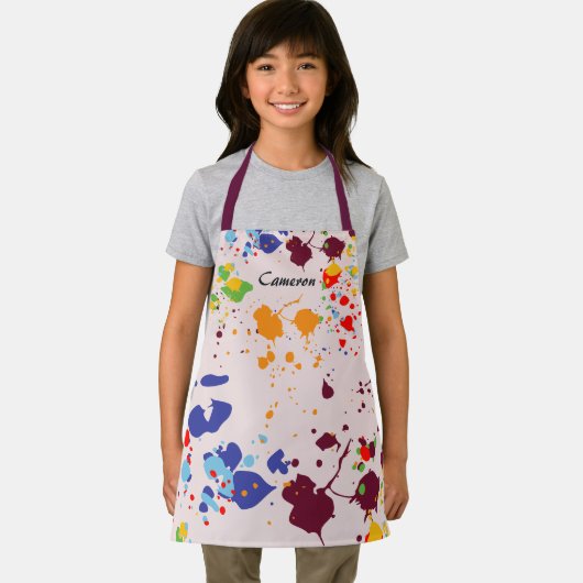 Tablier Partie de peinture Couleurs éclaboussures (Insitu)