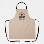 Tablier Partie la plus dure Vegan, Lait les amandes, Vegan (Recto)