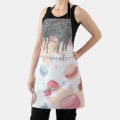 Tablier Parties scintillant argent moderne gouttes sucreri (Insitu)