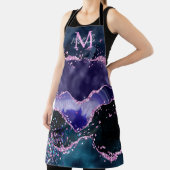 Tablier Parties scintillant bleue et violet marine Agate m (Insitu)