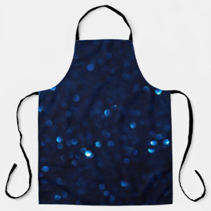 Tablier Parties scintillant classique bleu lumières