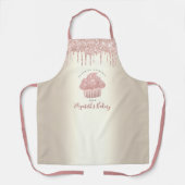 Tablier Parties scintillant Cupcake rose Drives boulangeri (Recto)