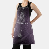 Tablier Parties scintillant d'arbre de Noël et flocons de (Insitu)