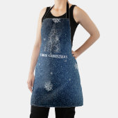 Tablier Parties scintillant d'arbre de Noël et flocons de  (Insitu)