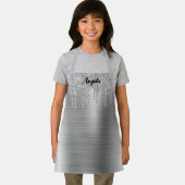 Tablier Parties scintillant d'argent coulée glam personnal (Insitu)