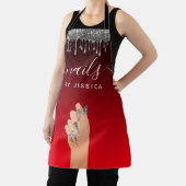 Tablier Parties scintillant d'argent goutte à goutte Glam  (Insitu)