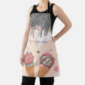 Tablier Parties scintillant d'argent moderne Driets Sweets (Insitu)