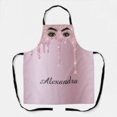 Tablier Parties scintillant de déshydratation Rose Monogra (Recto)