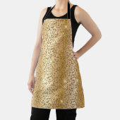 Tablier Parties scintillant de glam or Leopard (Insitu)