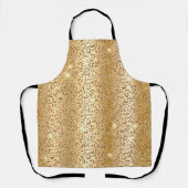 Tablier Parties scintillant de glam or Leopard (Recto)