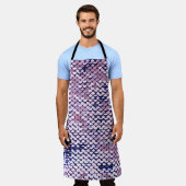 Tablier Parties scintillant de paillettes vives ultraviole (Porté)