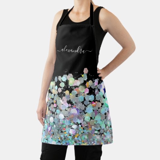 Tablier Parties scintillant d'étincelle Holographique mode (Insitu)