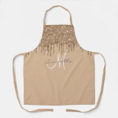 Tablier Parties scintillant d'or Déchets métalliques perso (Recto)
