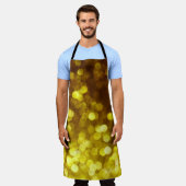 Tablier Parties scintillant d'or : texture festive de Noël (Porté)