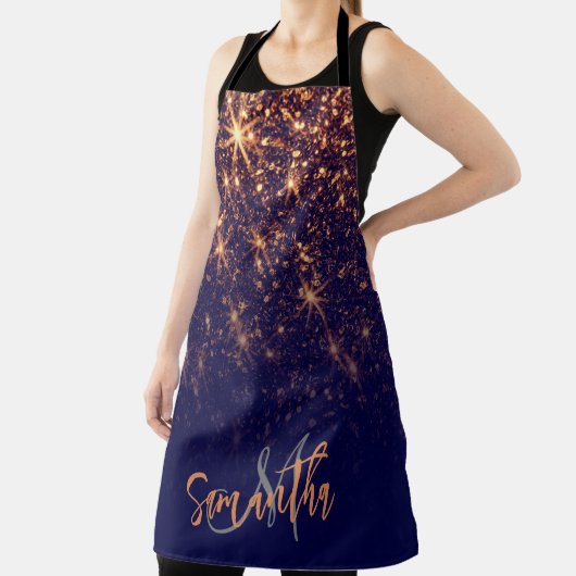 Tablier Parties scintillant dorée (Insitu)