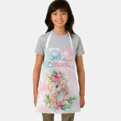 Tablier Parties scintillant florale Sparkle Unicorn (Insitu)