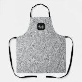Tablier Parties scintillant gris argent scintille Monogram (Recto)