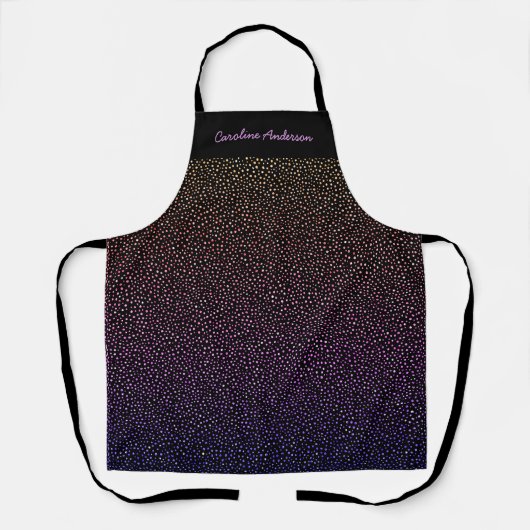 Tablier Parties scintillant Iridescente Chic Confetti All  (Recto)