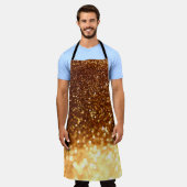 Tablier Parties scintillant lumière dorée (Porté)