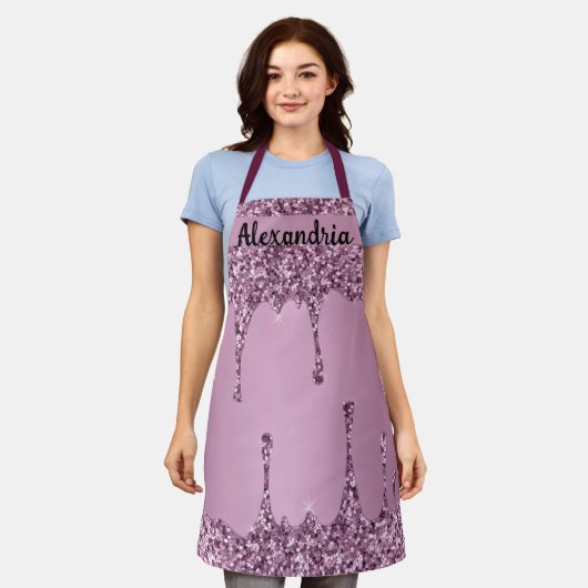 Tablier Parties scintillant luxueuse Sparkle Drip Look fem (Porté)