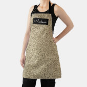 Tablier Parties scintillant moderne Black Gold Sparkle Per (Insitu)
