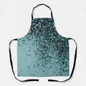 Tablier Parties scintillant océanique turquoise Sirène #4 (Recto)