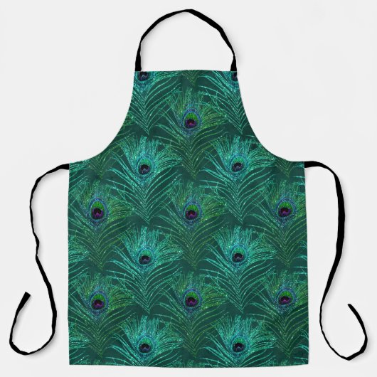 Tablier Parties scintillant Peacock Feather Series Design  (Recto)
