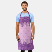 Tablier Parties scintillant rose violet rose monogramme in (Porté)