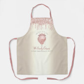 Tablier Parties scintillant roses gouttes de fraise Confec (Recto)