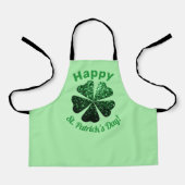 Tablier Parties scintillant vert foncé pétillant Shamrock  (Recto)