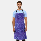 Tablier Parties scintillant violet bleu (Porté)