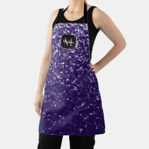 Tablier Parties scintillant violet foncé ultra violet scin