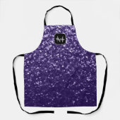 Tablier Parties scintillant violet foncé ultra violet scin (Recto)