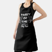 Tablier Party Of One Chef Apron - Funny Custom Kitchen (Insitu)