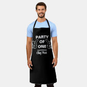 Tablier Party Of One Chef Apron - Funny Custom Kitchen (Porté)