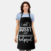 Tablier Pas Bossy Juste Agressivement Utile Sayings Drôle (Porté)