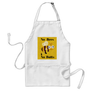 Tablier Pas d'abeilles Pas de boutons Apron