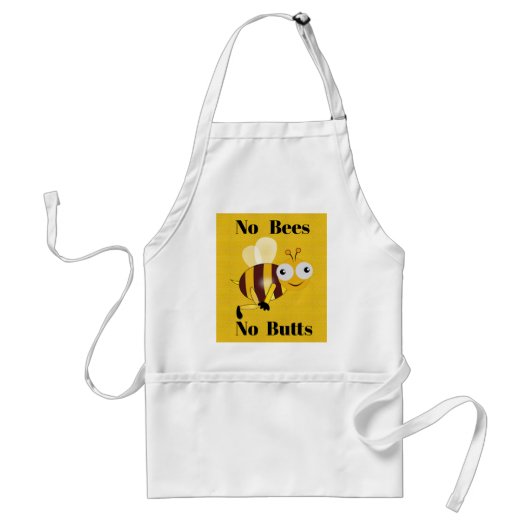 Tablier Pas d'abeilles Pas de boutons Apron (Devant)