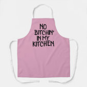 TABLIER PAS DE BITCHIN' MON CUISINE RETRO PINK CUISINE APR (Recto)