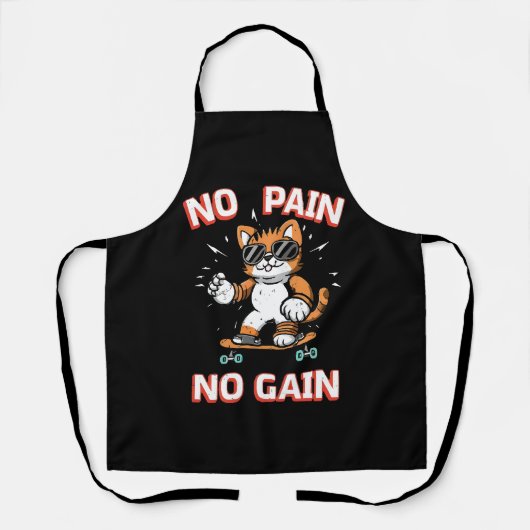 Tablier Pas de douleur Pas de Gain (Recto)