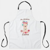 Tablier Pas de drame Llama (Recto)