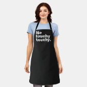 Tablier Pas de toucher amusant drôle de design introverti (Porté)